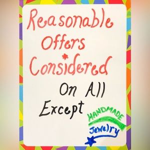 Make An Offer Or… 👠🍵👖🏺👚💍